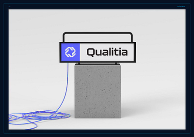 Qualitia | Embracing Tech Triumphs brand development brand identity brand strategy branding dark futuristic geometric logo design minimal tech