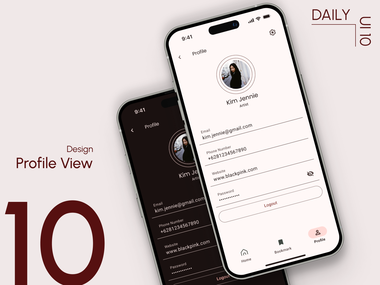 Day 10: Profile View by Benny Afrizal on Dribbble