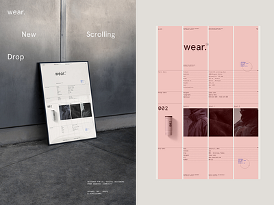 wear.®/ awwwards art direction creative direction design graphic design grid