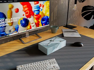 Greyscalegorilla box 3d 3dart branding cg cinema4d graphic design photoshop redshift