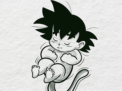 Goku Baby Tatoo animation anime branding desenho design dragon ball goku graphic design illustration logo sketch tatoo tatuagem ui ux vector