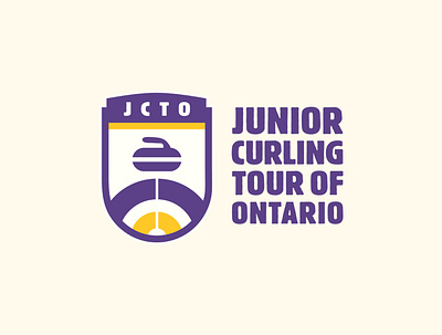 Ontario Junior Curling Tour Logo branding graphic design logo