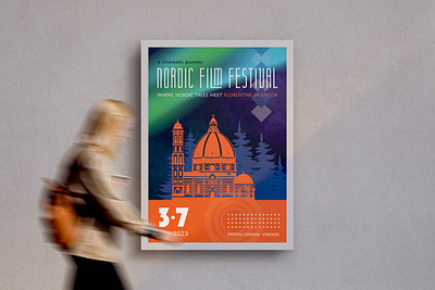 Nordic Film Festival Poster affiche cinema poster concept art event poster film festival poster film poster graphic design poster design visual design