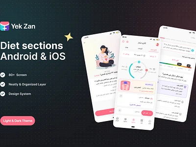 Diet sections app uiuxdesign woman