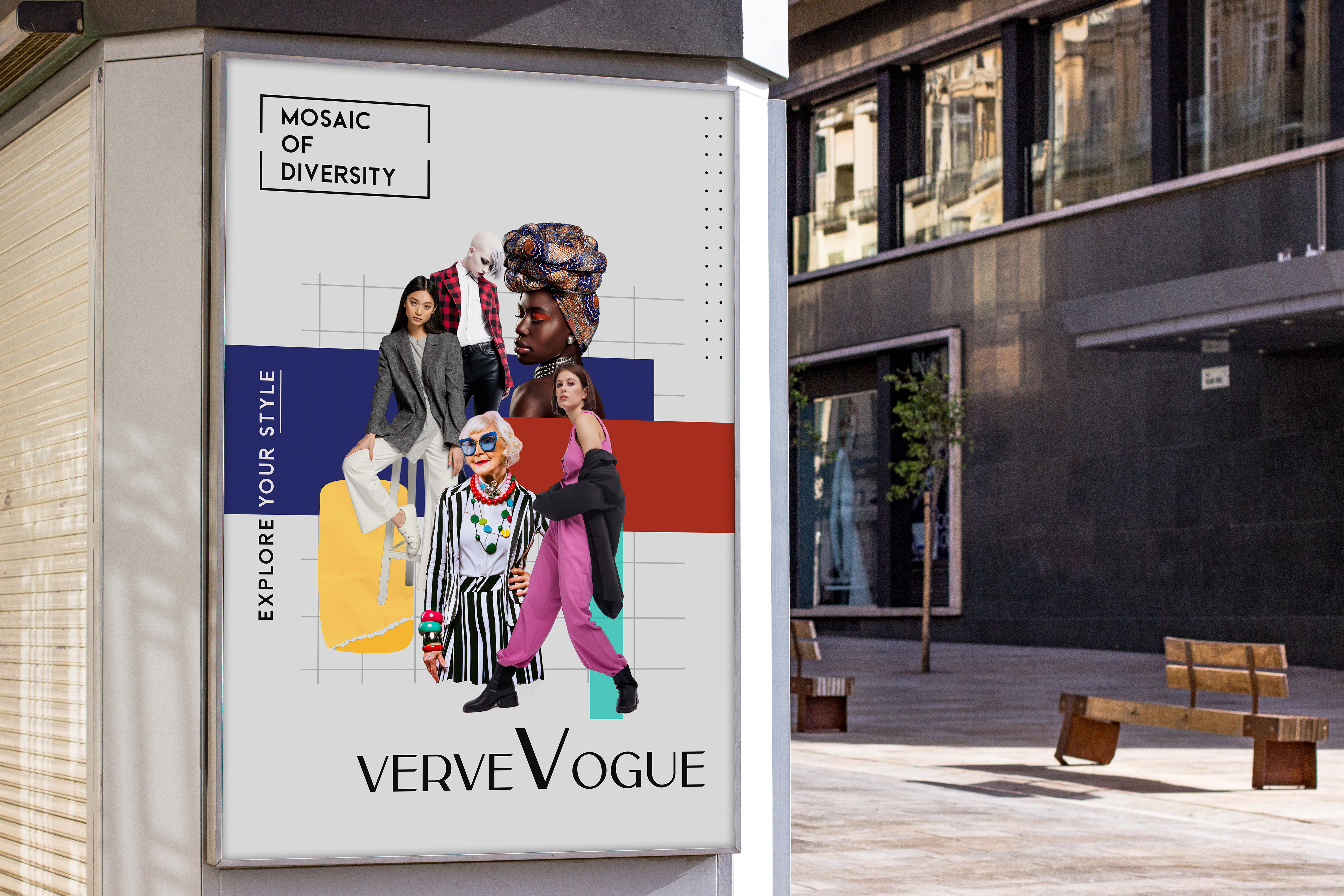 Advertising Poster / Flyer - Digital Collage advertising banner design concept art digital collage fashion campaing poster fashion poster flyer design poster design visual design