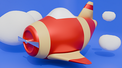 Low Poly 3D Model 16: Airplane 3d animation app branding design graphic design illustration logo motion graphics typography ui ux vector