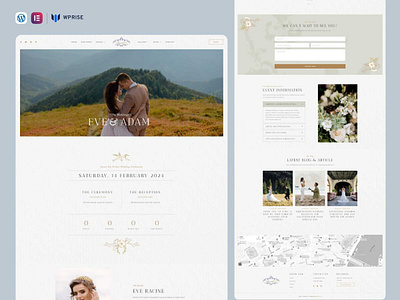 Weddinz – Wedding Invitation Elementor Template elementor template web design wedding card wedding planner website wedding website wedding website design