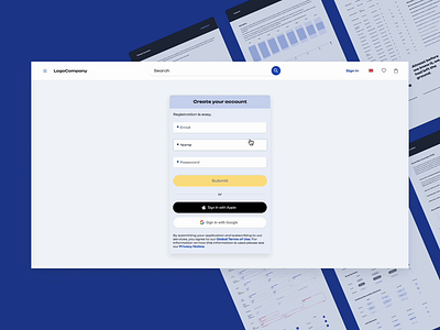 Likefox Essential UI Kit components design library figma figmacommunity form registration freebie prototype ui uikit ux