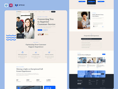 CallExpert – Call Center & Telemarketing Elementor Template branding call center sevices call center webpage call center website call center website design call center website template design elementor template graphic design landing page design telemarketing website template ui web design