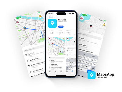 Maps/Drive/GPS App: iOS/Android UI/UX android app appdesign appdevelopment developer flutter fullstack mobileapps mobiledevelopment mobileexperience responsivedesign ui uiux