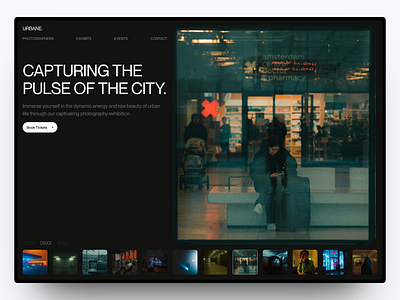 Urbane Exhibits - Website Design branding design graphic design landing page ui web design website