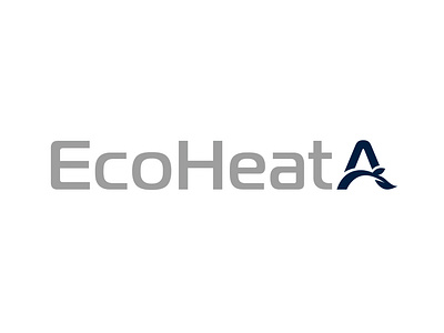 EcoHeatA logo design for heating pool company branding design graphic design identity logo logotype mark text vector