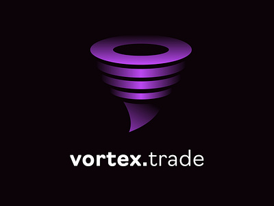 vortex.trade logo design branding design graphic design identity illustration logo logotype mark vector