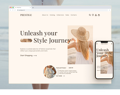 Fashion E-Commerce UI Design design e commerce fashion figma ui ui design uiux ux web site