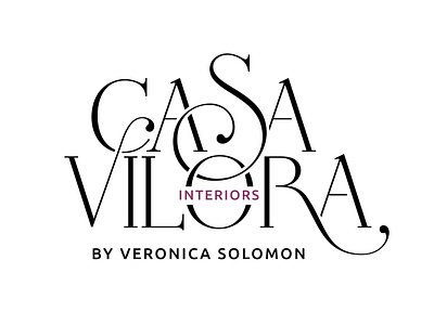 Casa Vilora Interiors logo design branding design graphic design identity lettering logo logotype mark vector