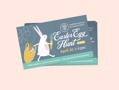 Easter Egg Hunt Event Graphic adobe illustrator easter event graphic design layout vector