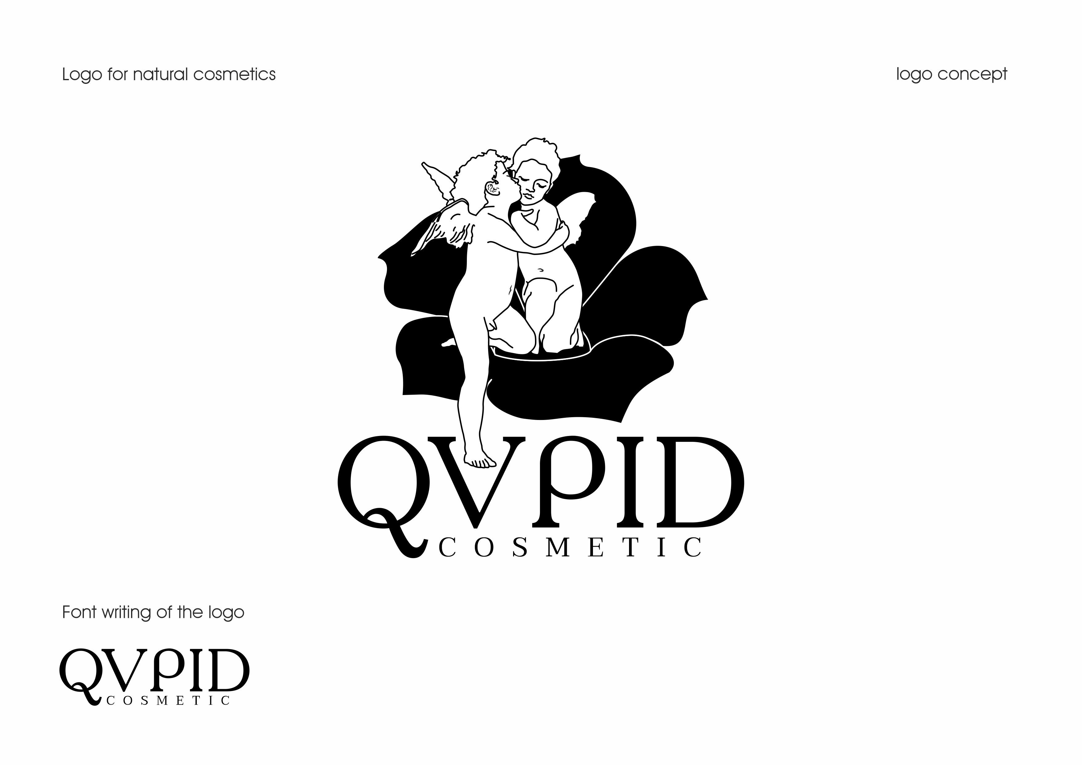 Logo for Natural cosmetics design graphic arts graphic design illustration label logo packaging design vector