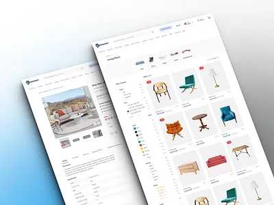 Furniture Marketplace ecommerce furniture listing marketplace product ui ux
