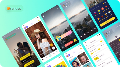 Oranges Dating Mobile App app design creative design showcase ui ui ux