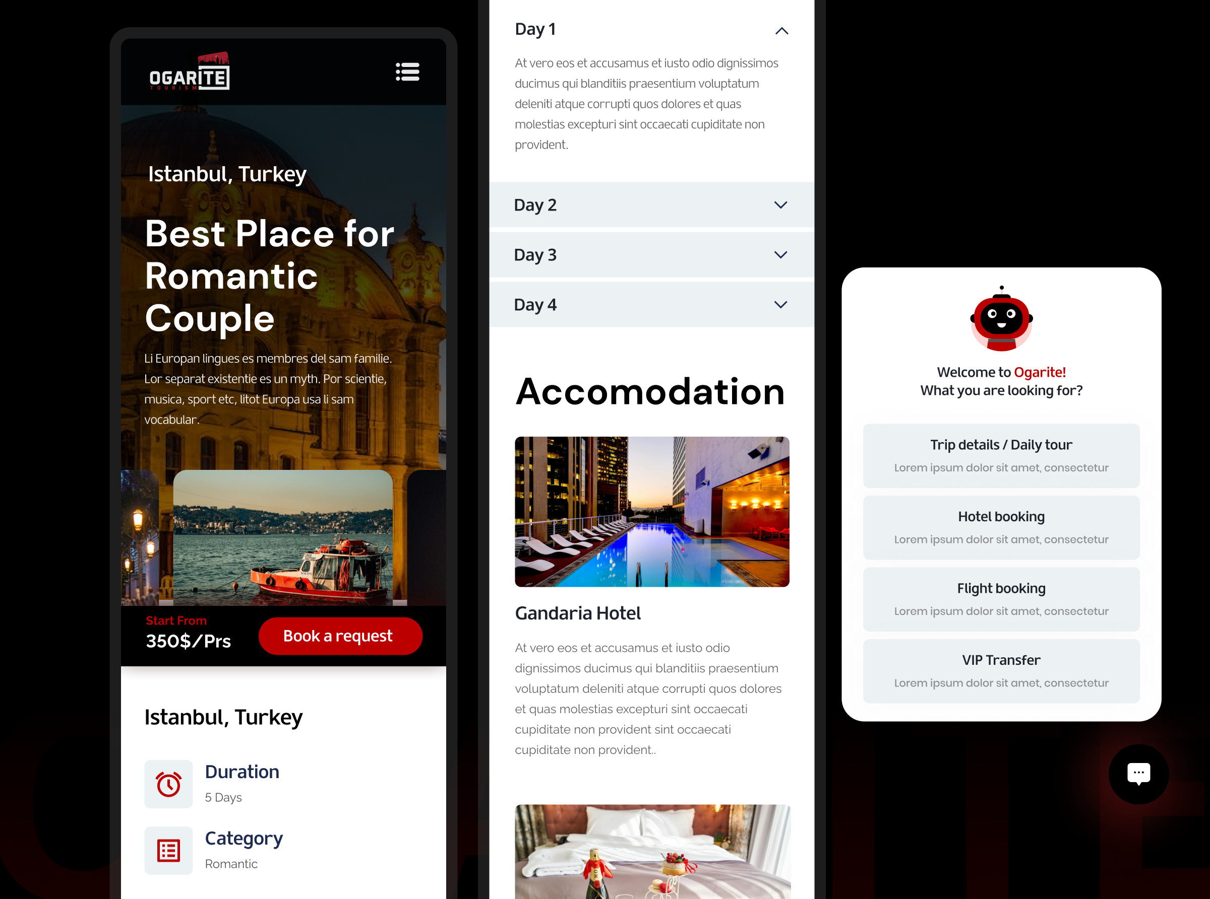 Travel Agency UI UX travel trip ui ux