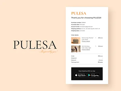Purchase Receipt ecom ecommerce figma interface design online shop ui uxui website website design