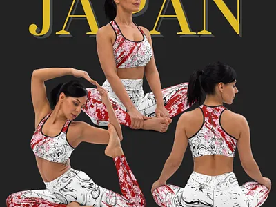 Cherry Blossom graphic design workout outfit