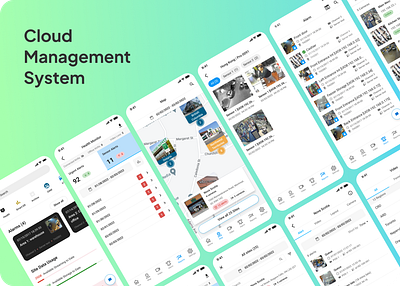 Cloud Management System Mobile App app design creative design showcase ui ui ux ui design
