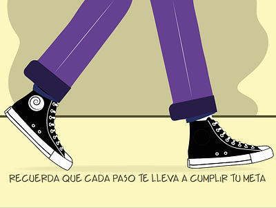 #Pasos caminos design frase graphic design illustration ilustración pasos personajes reflexion vector zapatos