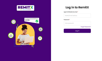 Remitx Partner Portal UI brand branding design designs graphic design illustration logo sketch ui ux