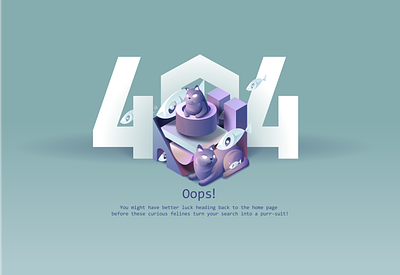 404 Page Design 404 404 page cat character design error humor illustration ui user experience user interface ux ux design vector web web design webdesign webflow website website design
