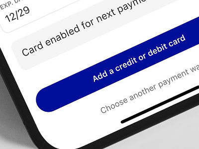 add your credit card add credit card app design button card card information credit card input iphone mobile app mobile design switch ui uidesign ux ux design