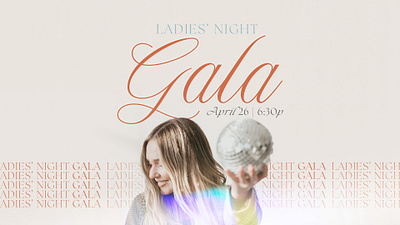 Ladies' Night Gala branding church design