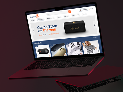 ShopVista Bay - ecommerce website ecommerce figma graphic design ui uiux website