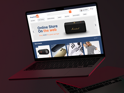 ShopVista Bay - ecommerce website ecommerce figma graphic design ui uiux website
