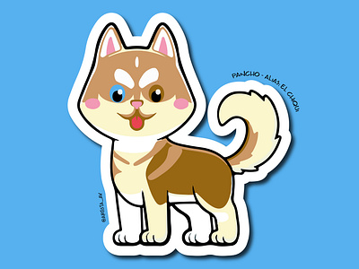 #Pancho animation branding design graphic design illustration ilustración lobo logo mascota perro vector