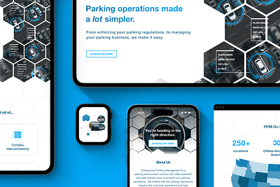 Responsive Design for PPM branding design designer graphic design illustration logo management parking responsive responsive design ui ux web design website
