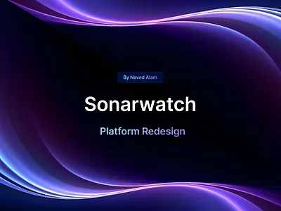 Sonarwatch Platform Redesign app design graphic design illustration minimal minimalist ui ux