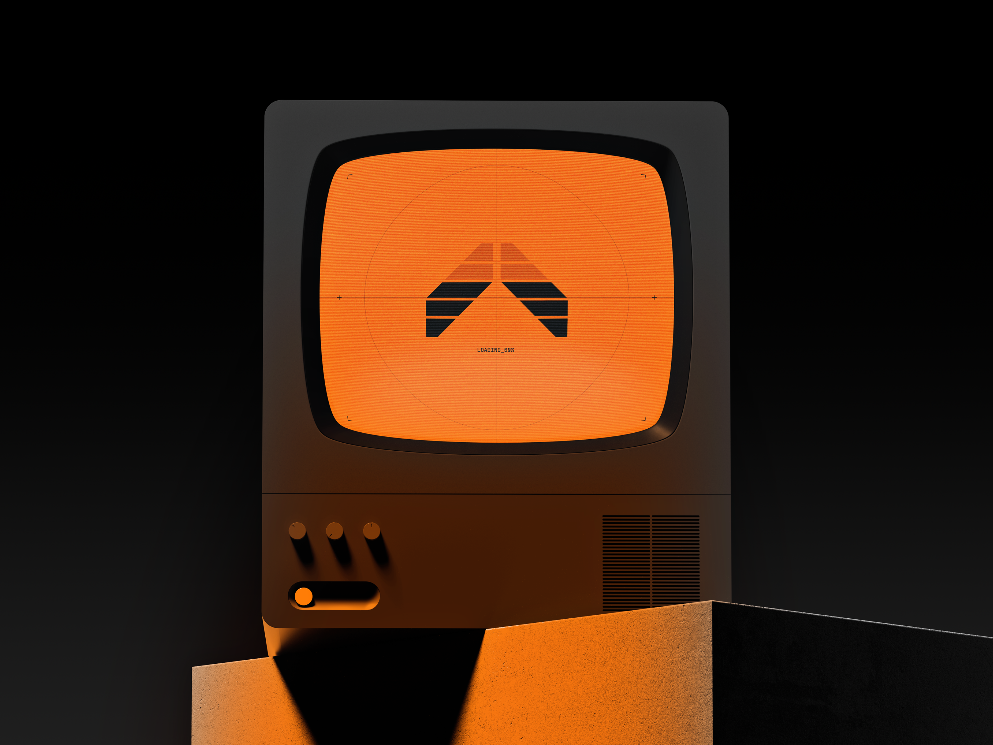 Pinnacle — Landing Page dark design framer futuristic grid landing page large type layout minimal mono mono type no code orange type typography web web design website