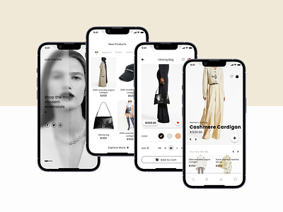 E-Commerce App apps brands clothing design e commerce fashion interfaces luxury style ui