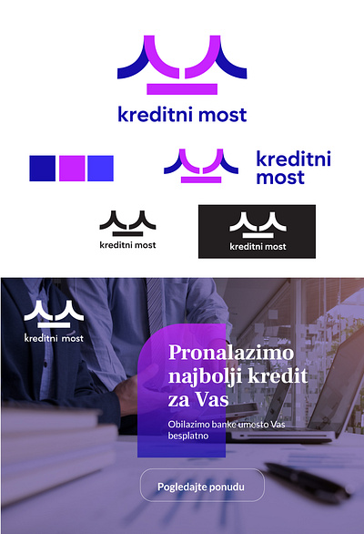Branding Kreditni most branding design graphic design logo