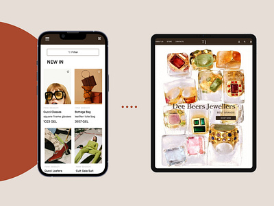 E-Commerce Mockups adds apps banner e commerce fashion ui