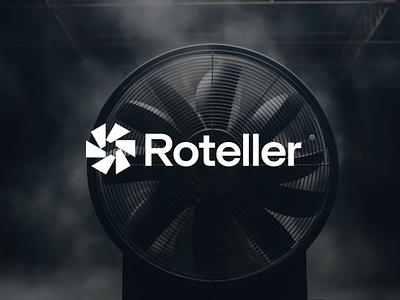 ROTELLER Industrial Fans brand identity branding design graphic design icon industrial logo logo design tech