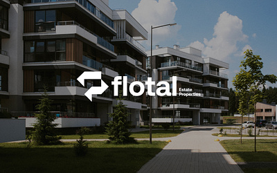 FLOTAL Estate Properties brand identity branding design graphic design icon logo logo design