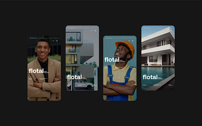 FLOTAL Estate Properties brand identity branding construction design graphic design home icon logo logo design real estate rental