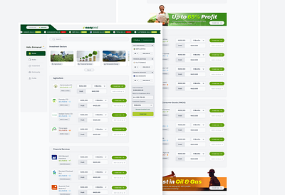 Easyvest Demo Screens app branding design finance fintech ui uiux ux webapp webdesign website
