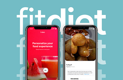 Fitdiet Project ai food health mobile design nutrition ui uiux