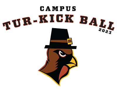 2023 CBC Tur-Kick Ball Logo christian church graphic design graphics illustrator logo thanksgiving turkey