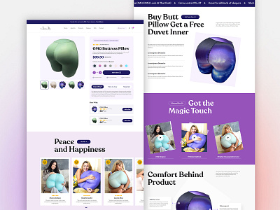 Buttress Pillow figma web design web development