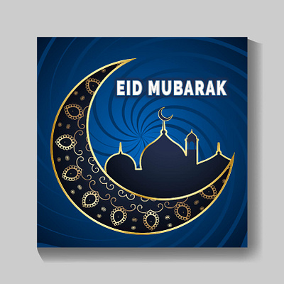 Eid Mubarak Social Media Post business card client testimonial flyer template graphic design logo rollup banner social media post text effect