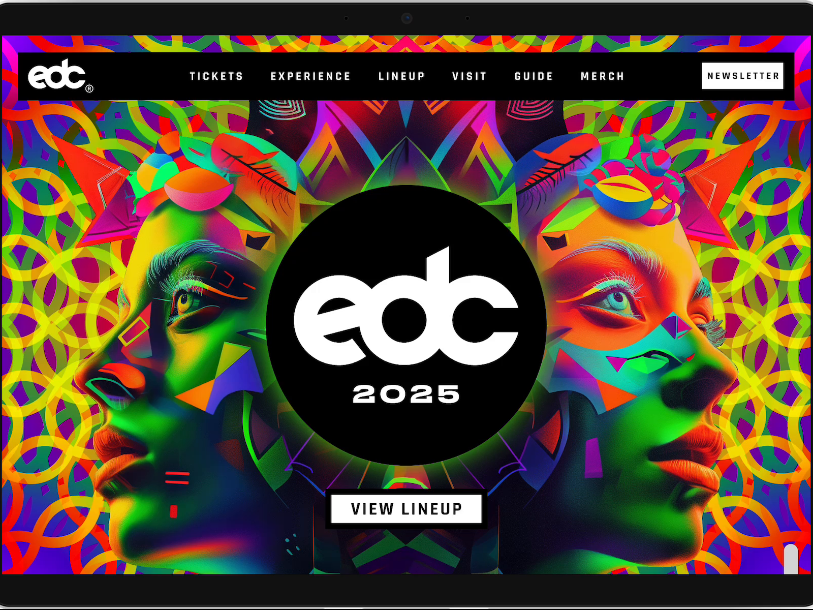 EDC 2025 Animated Homepage Experiment by Jon Sabutis on Dribbble